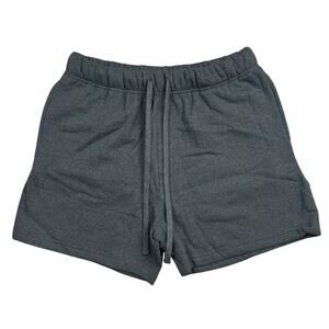 MNML Everyday Sweatshorts Mens Small Dark Heather Gray Fleece Drawstring NWT
